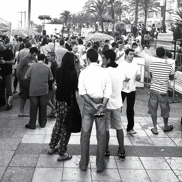 Instagram Photograph - Sitges Crowd by Ric Spencer