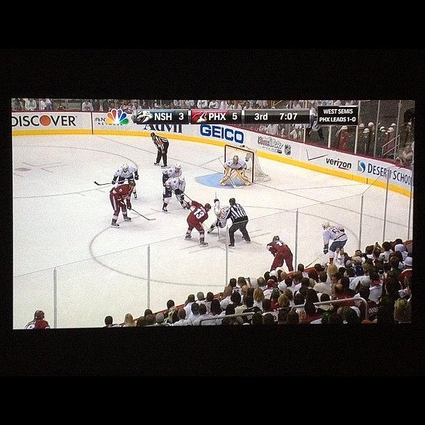 Nhl Photograph - Sitting In My Theater Watching Some by Nish K.