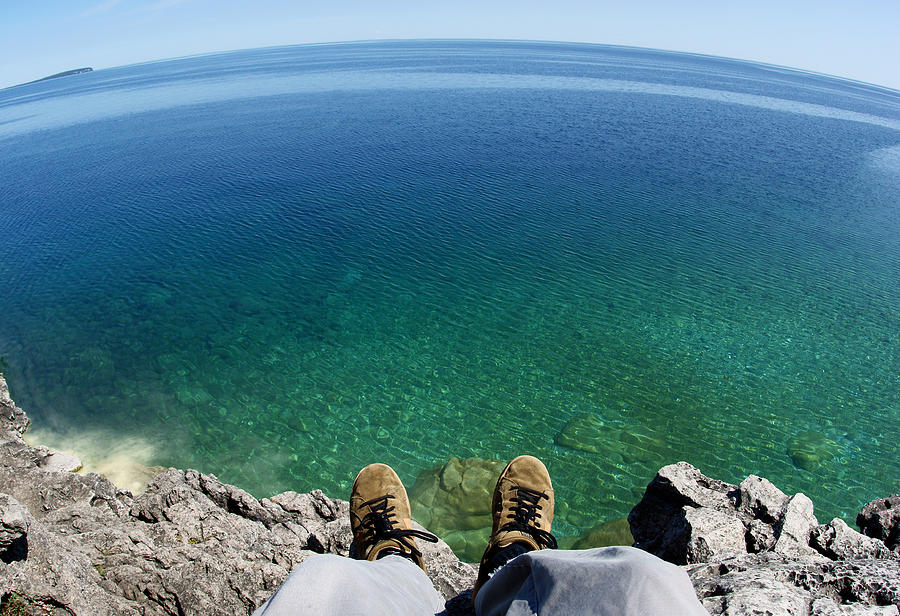 Sitting On A Cliff Photograph