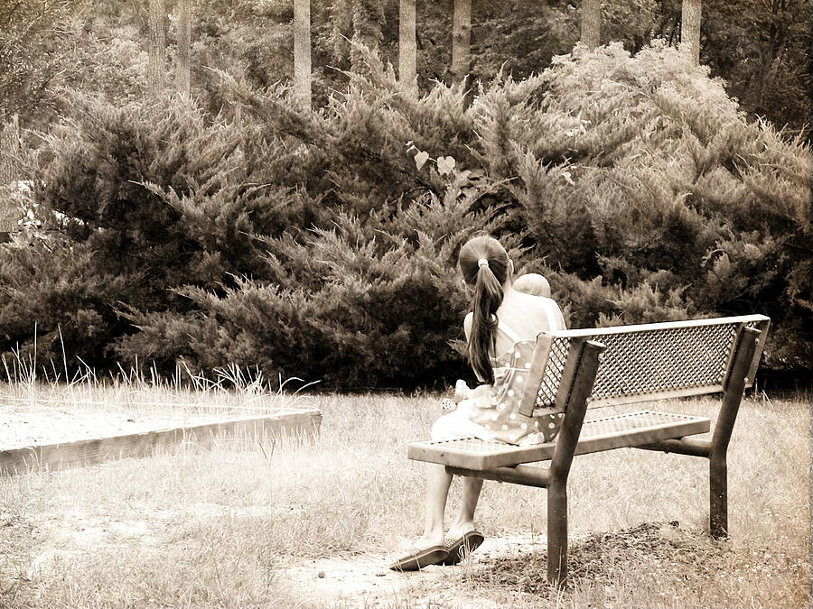Sitting On The Bench Photograph by Ester McGuire