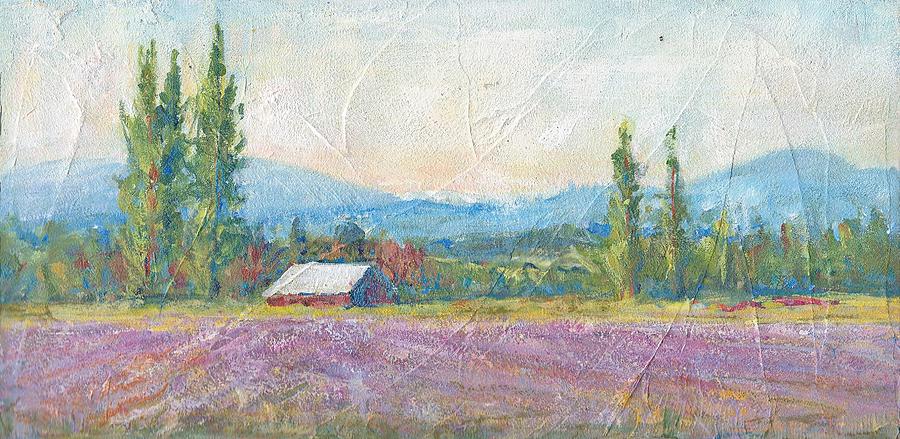 Nature Painting - Skagit Valley Iris Field by Sukey Watson