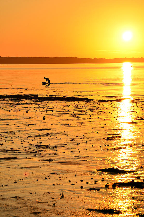 Skerries Sunset Silhouette Photograph by Martina Fagan