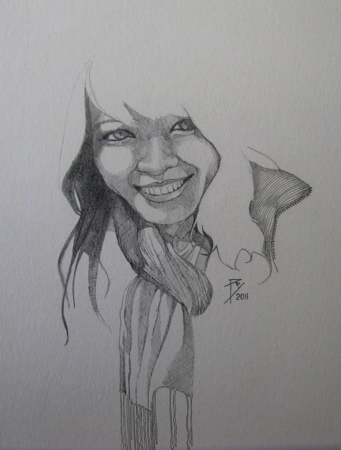 Sketch for Kim Painting by Ray Agius