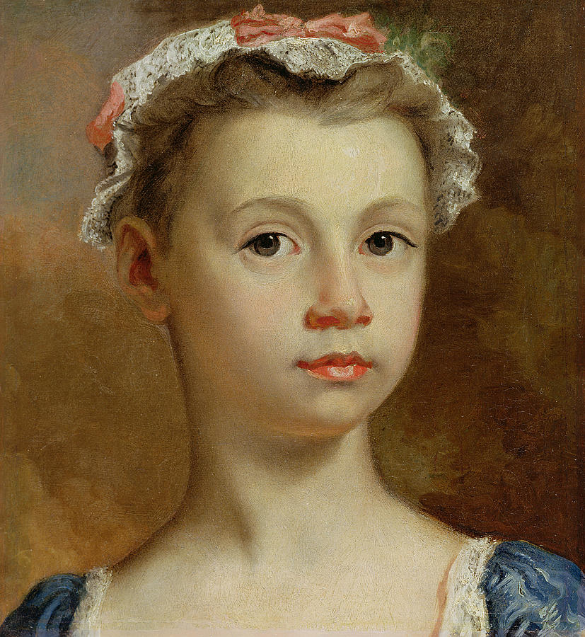 Joseph Highmore Painting - Sketch of a Young Girl by Joseph Highmore