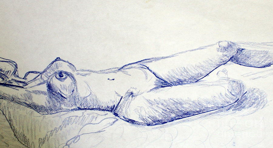 Nude Painting - Sketches of Z 2 by Julie Lueders 