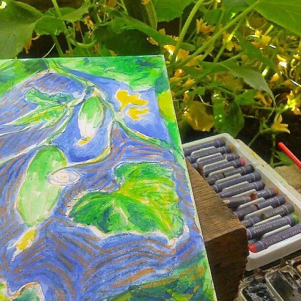 Vegetable Photograph - #sketching #gherkins ... #sketch #art by Linandara Linandara