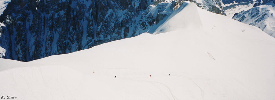 Skiing in Chamonix Photograph by C Sitton