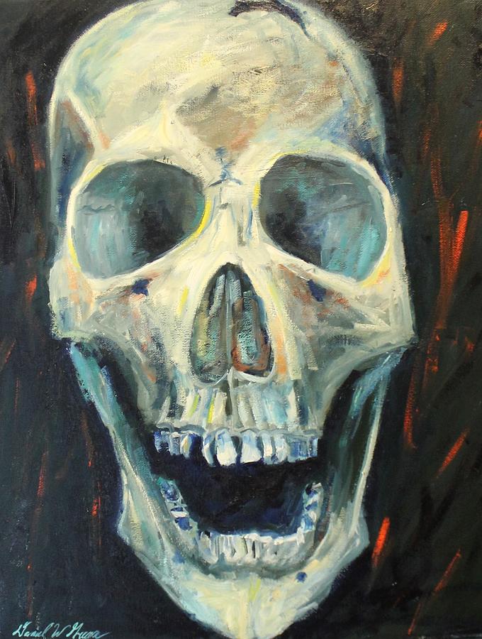 Skull Painting by Daniel W Green