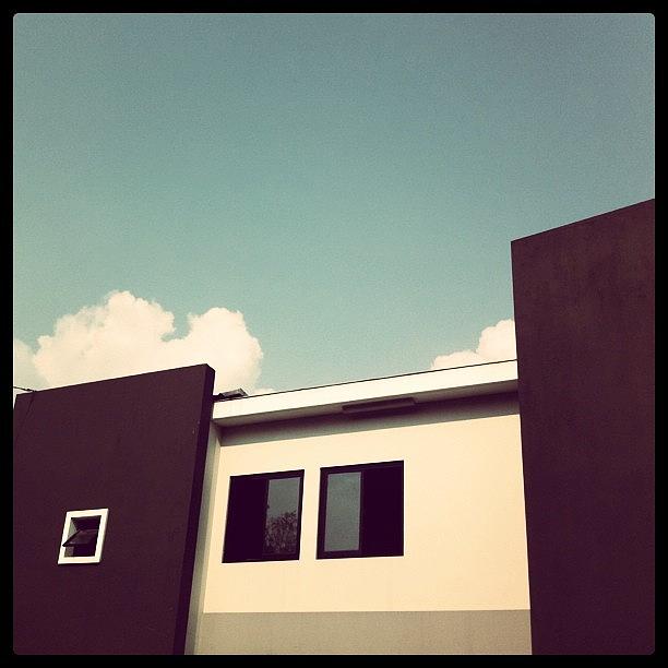 Architecture Photograph - #sky #architecture #minimalism #lines by Tito Santika