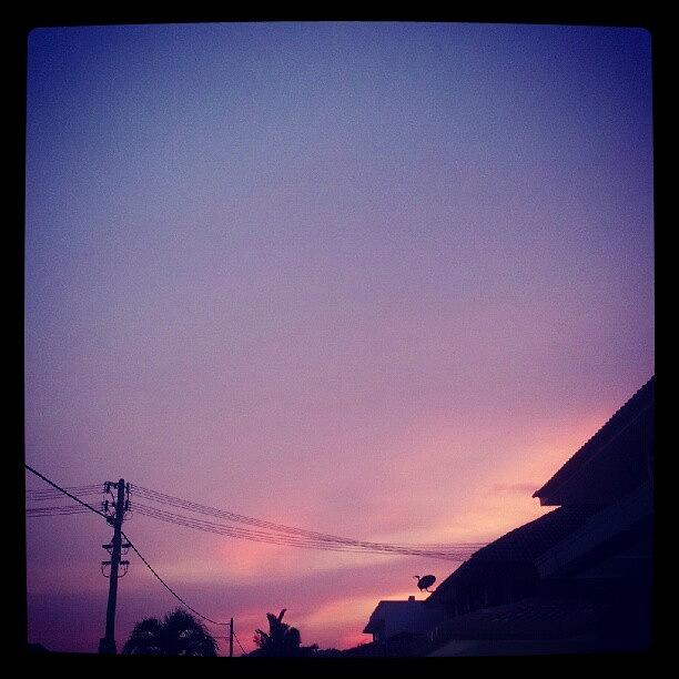 Nature Photograph - #sky #blue #pink #purple #violet #cool by Bryan Thien