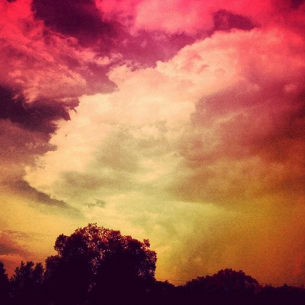 Sunset Photograph - #sky #cary #colourful #clouds ☁ by Katie Williams
