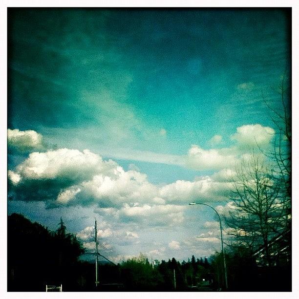 Blue Photograph - #sky #clouds #blue #hipstamatic by Kee Yen Yeo