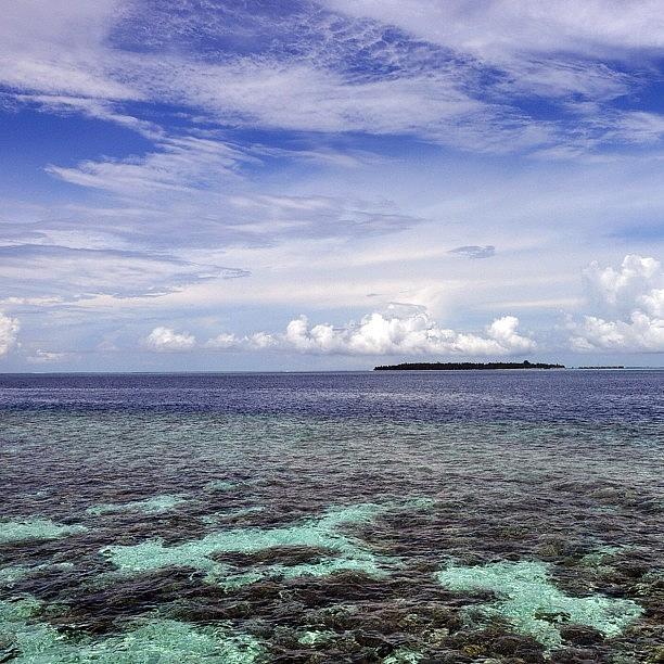 Summer Photograph - #sky #clouds #sea #ocean #lagoon #reef by Mohamed Shafy