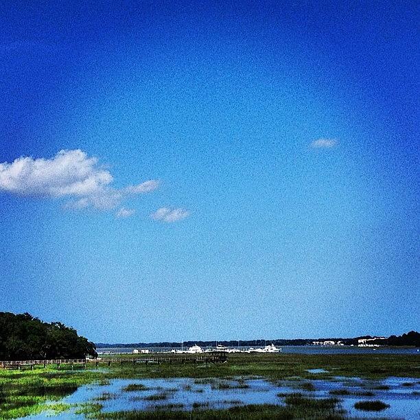 Water Photograph - #sky #marsh #water #hiltonhead by Jamie Simpson