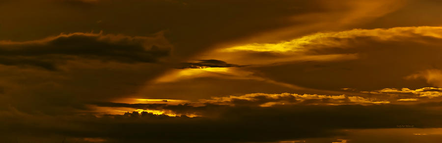 Sky of Golden Fleece Photograph by DigiArt Diaries by Vicky B Fuller