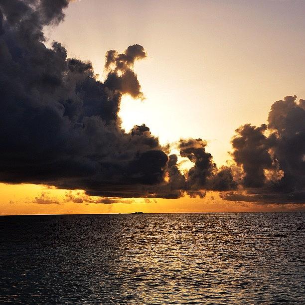 Sunset Photograph - #sky #sea #ocean #webstagram #tweegram by Mohamed Shafy