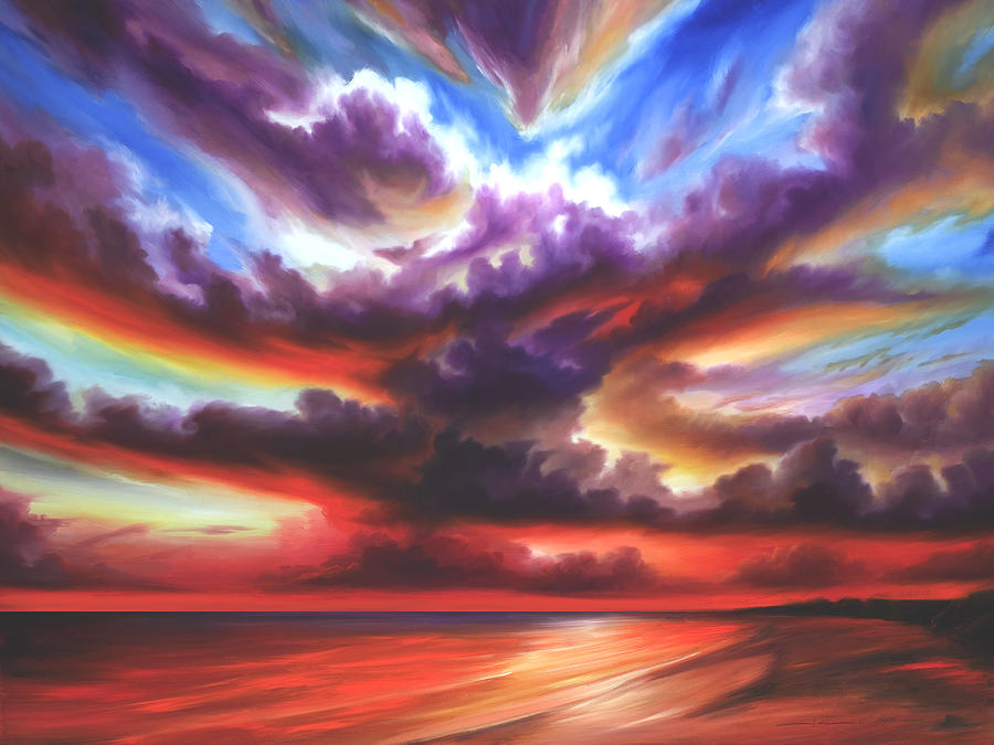 Skyburst Painting by James Hill