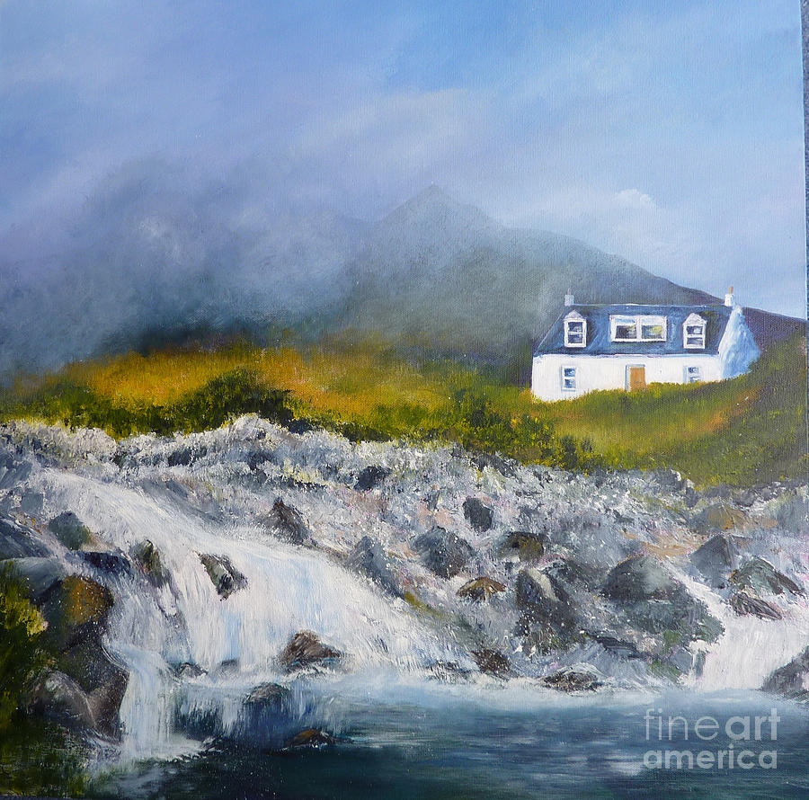 Mountain Painting - Skye Mist by Margaret Denholm