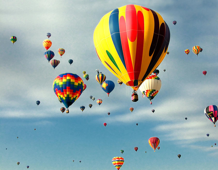 Skyful of Balloons Photograph by Joe Myeress