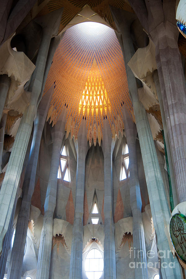 Skylight at Gaudi Cathedral Photograph by Thomas Marchessault