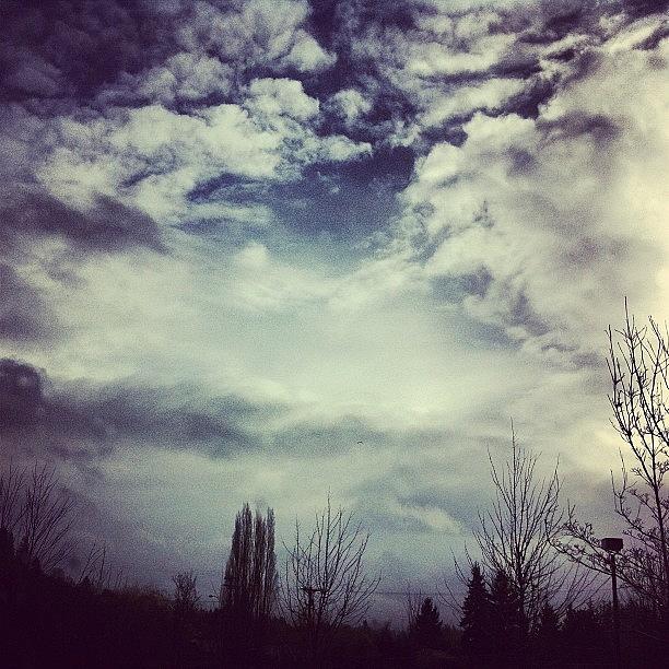 Portland Photograph - #skyscape #skyline #skylovers #clouds by Karen Clarke