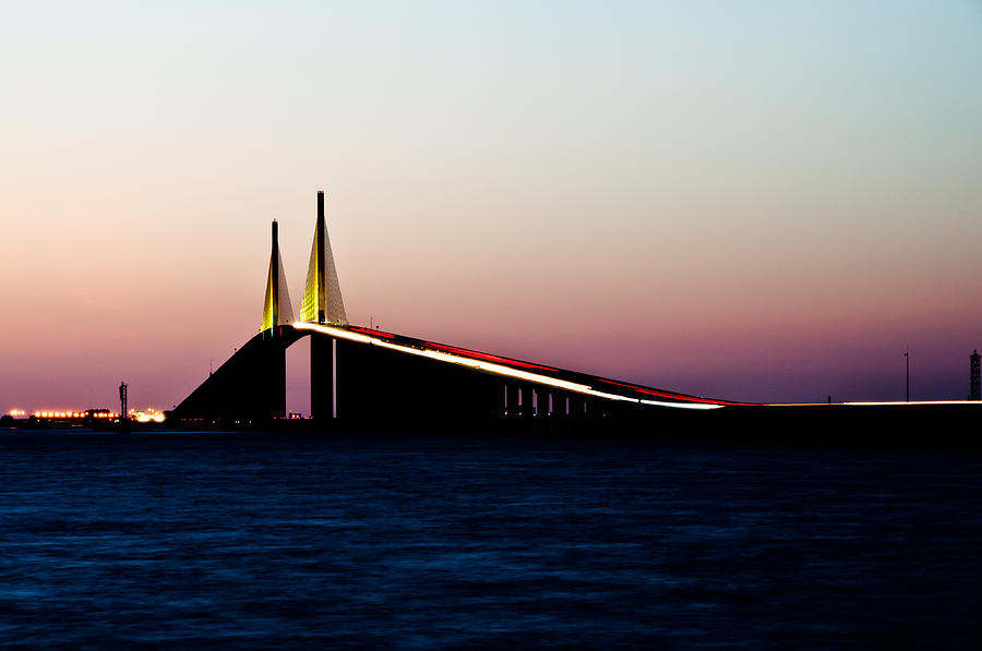 Tampa Photograph - Skyway Bridge Tampa Bay by Herman Boodoo Tampa Photograph - Skyway Bridge Tampa Bay by Herman Boodoo