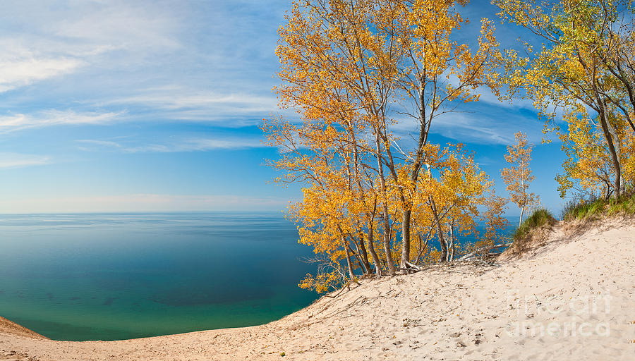 Lake Michigan Photograph - Sleeping Bear Dunes Vista 001 by Larry Carr
