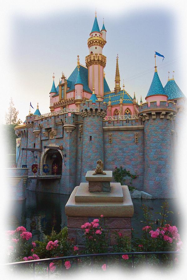 Castle Photograph - Sleeping Beautys Castle Reflection Lake Disneyland by Heidi Smith