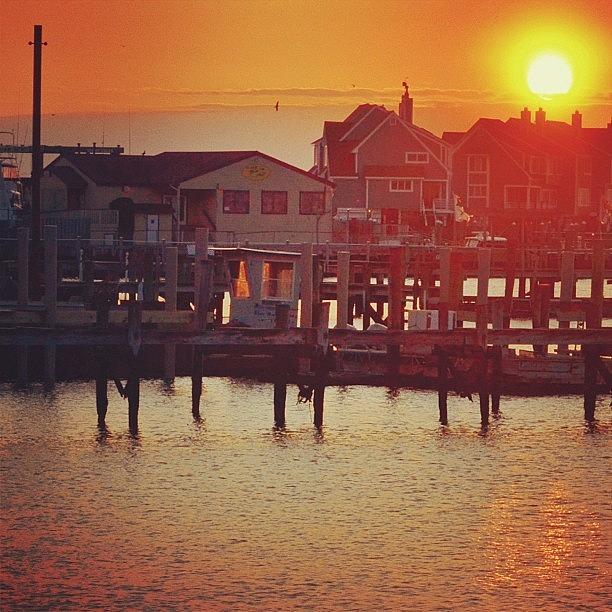 Sunset Photograph - Sleepy Fishing Town I Live In by Penni DAulerio