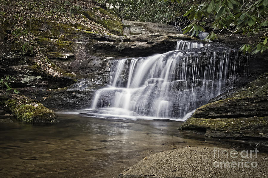Slickum Creek Waterfall Photograph by David Waldrop