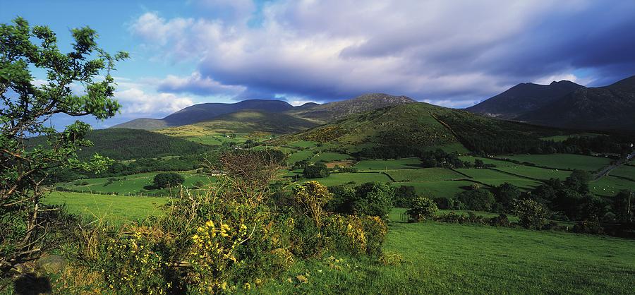 Landscape Photograph - Slieve Bearnagh, Mourne Mountains, Co by The Irish Image Collection 