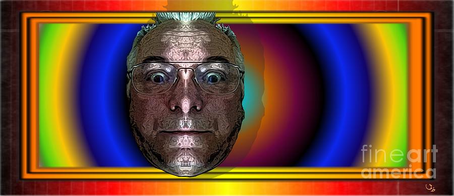 Self Portrait Digital Art - Slightly Off Center by Ronald Bissett