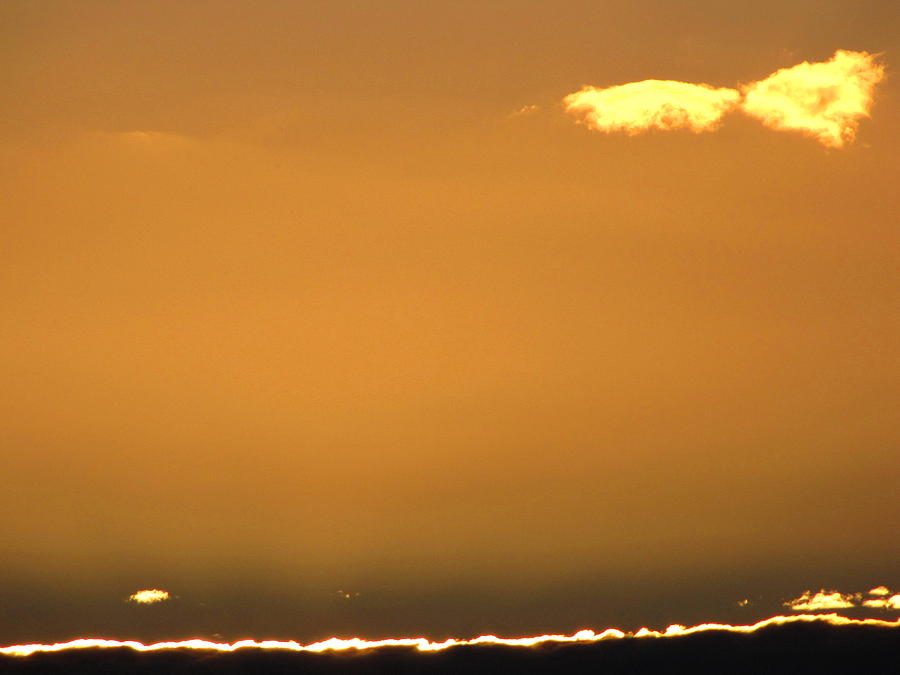 Sunset Photograph - Slitted Yellow Sky by Francois Fournier