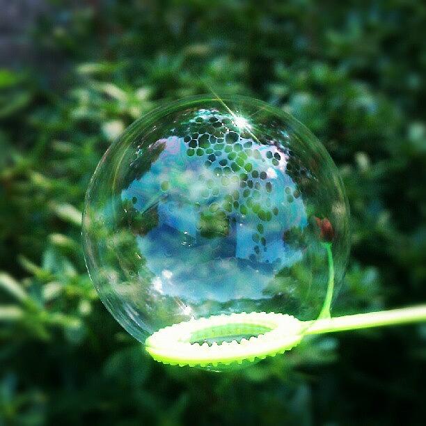Bubbles Photograph - Small Bubble by Joanna Boot