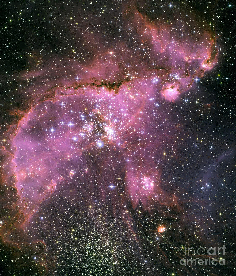 Hubble Space Telescope Photograph - Small Magellanic Cloud by Nasa