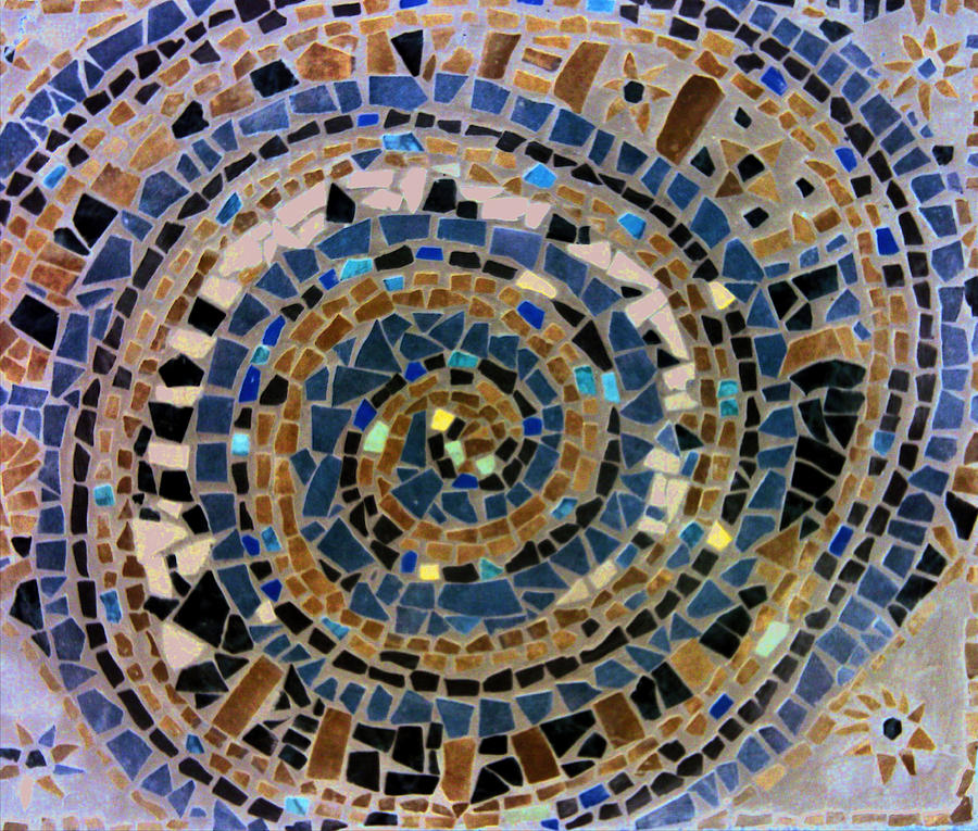 Small Mosaic Mixed Media by Branko Jovanovic