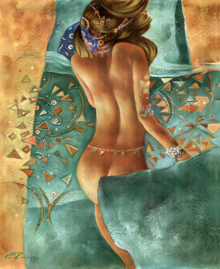 Nude Painting - Small nude by Ema Radovanovic