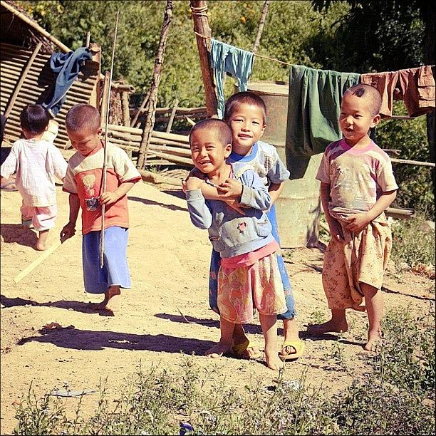 Cheery Photograph - Smiles #thailand #travel #happy #kids by A Rey