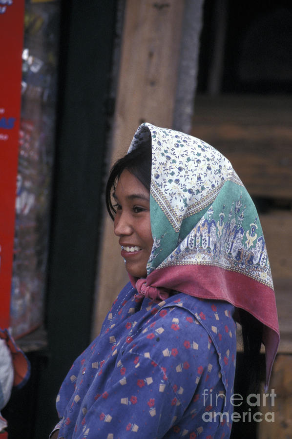 Smiling Tarhumara Girl Copper Canyon Mexico Photograph by John  Mitchell