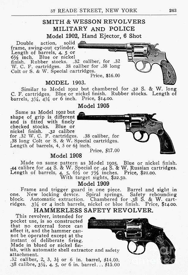 Smith & Wesson Revolvers Photograph by Granger