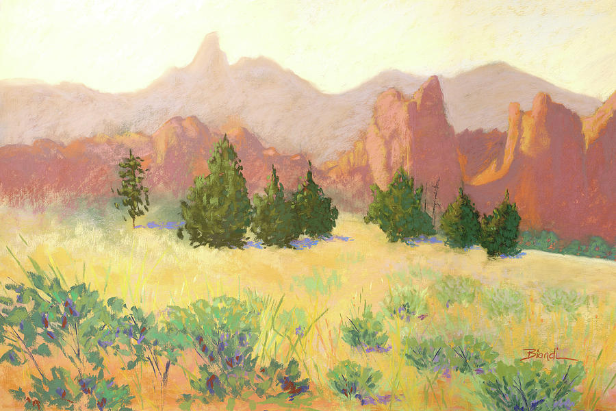 Smith Rock Pastel - Smith Rock by Janet Biondi Smith Rock Pastel - Smith Rock by Janet Biondi