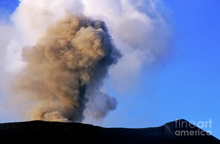 Danger Photograph - Smoke coming from Yasur Volcano by Sami Sarkis