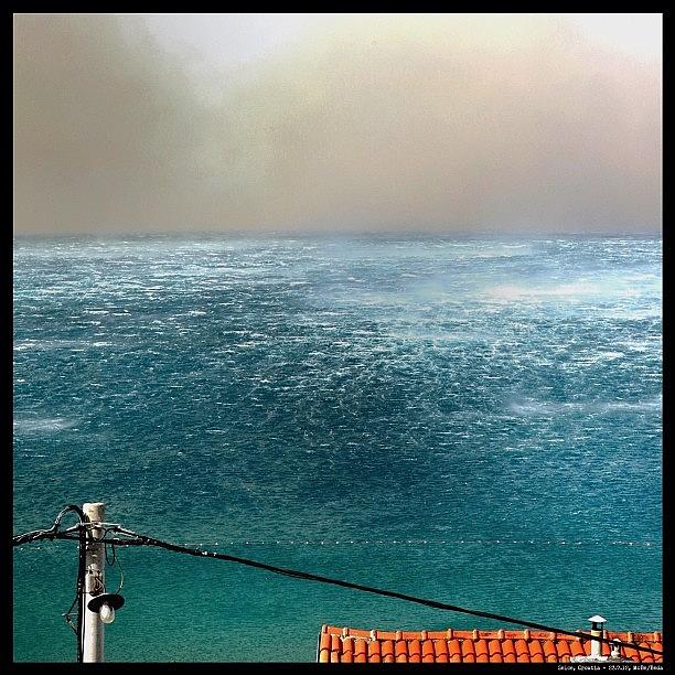 Smoke On The Water, Croatia,23.7.12 Photograph by Beda MoBe