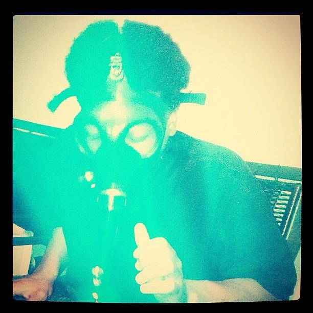 Smoking On Gas With The Gas Mask On Photograph by Jus Love