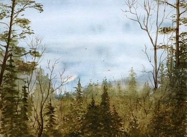 Mountains Painting - Smoky Mountain Rain by Travis Kelley Mountains Painting - Smoky Mountain Rain by Travis Kelley