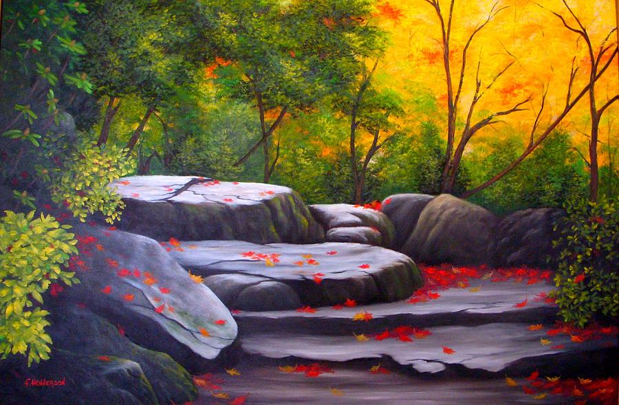 Smoky Mountains Painting - Smoky Mountain Solitude by Francine Henderson Smoky Mountains Painting - Smoky Mountain Solitude by Francine Henderson
