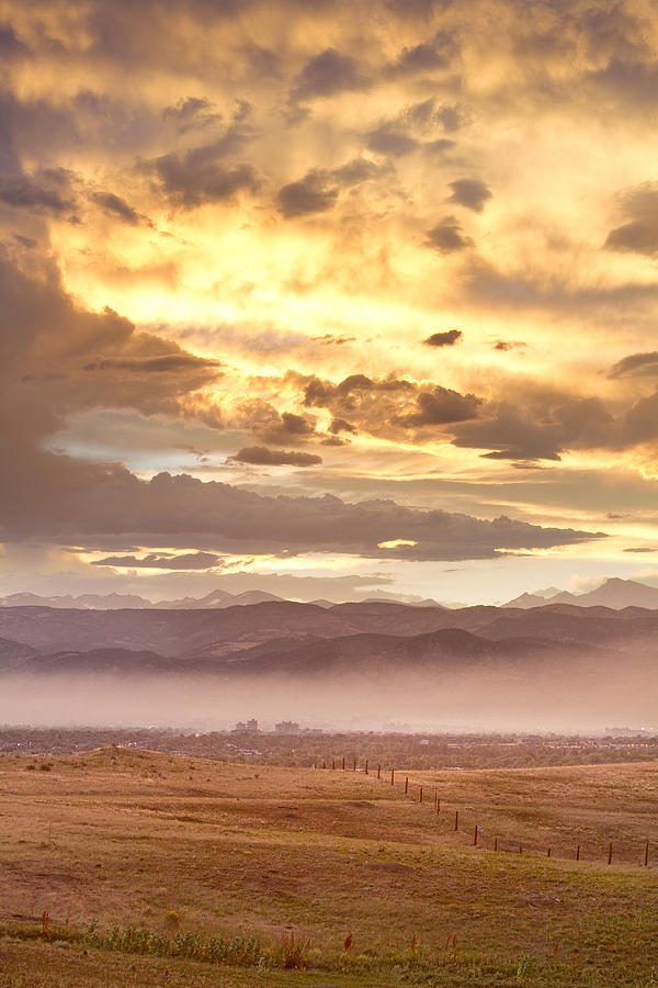 Smoky Sunset Over Boulder Colorado  Photograph by James BO Insogna