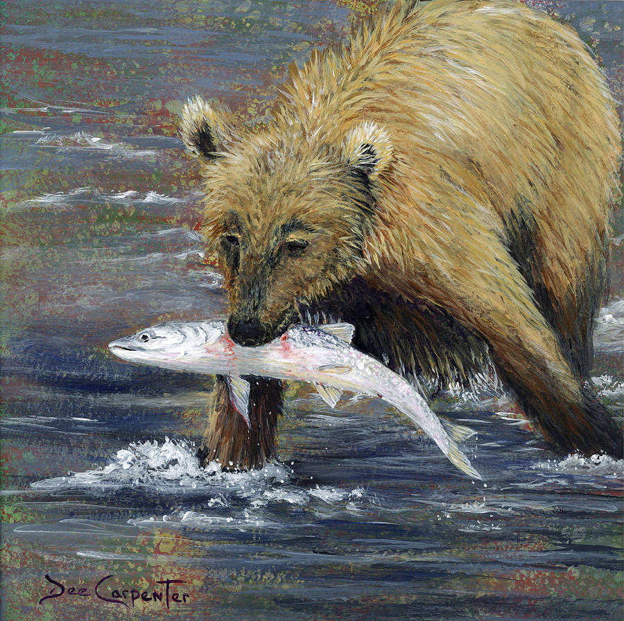 Bear Painting - Snack Time by Dee Carpenter