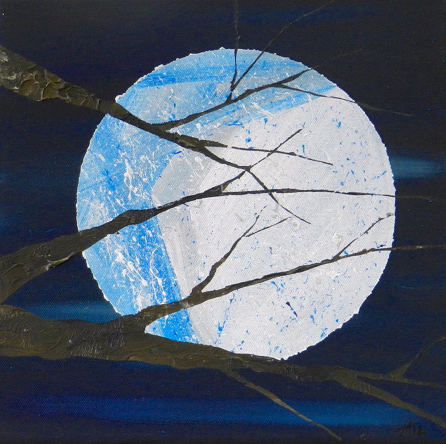 Moon Painting - Snagged by Heather  Hubb