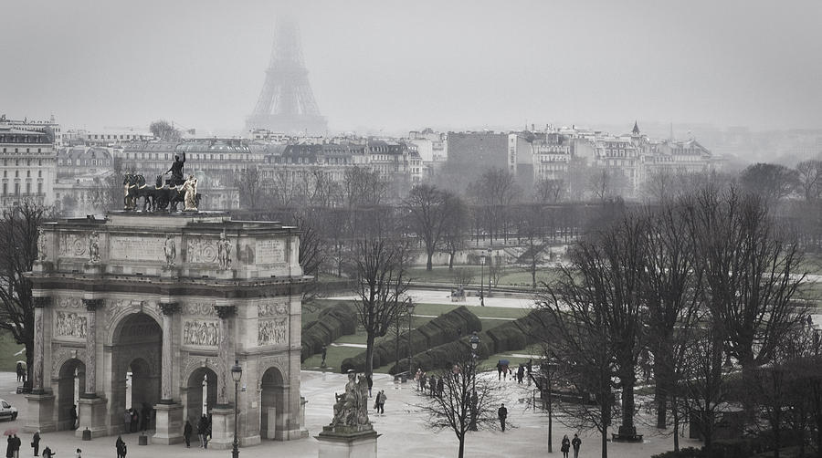 Paris Photograph - Sneaky Eiffel by Jonathan Ellison
